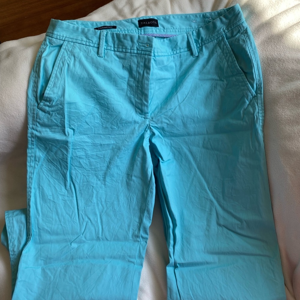 Talbots Cropped Relaxed Chino- size 8